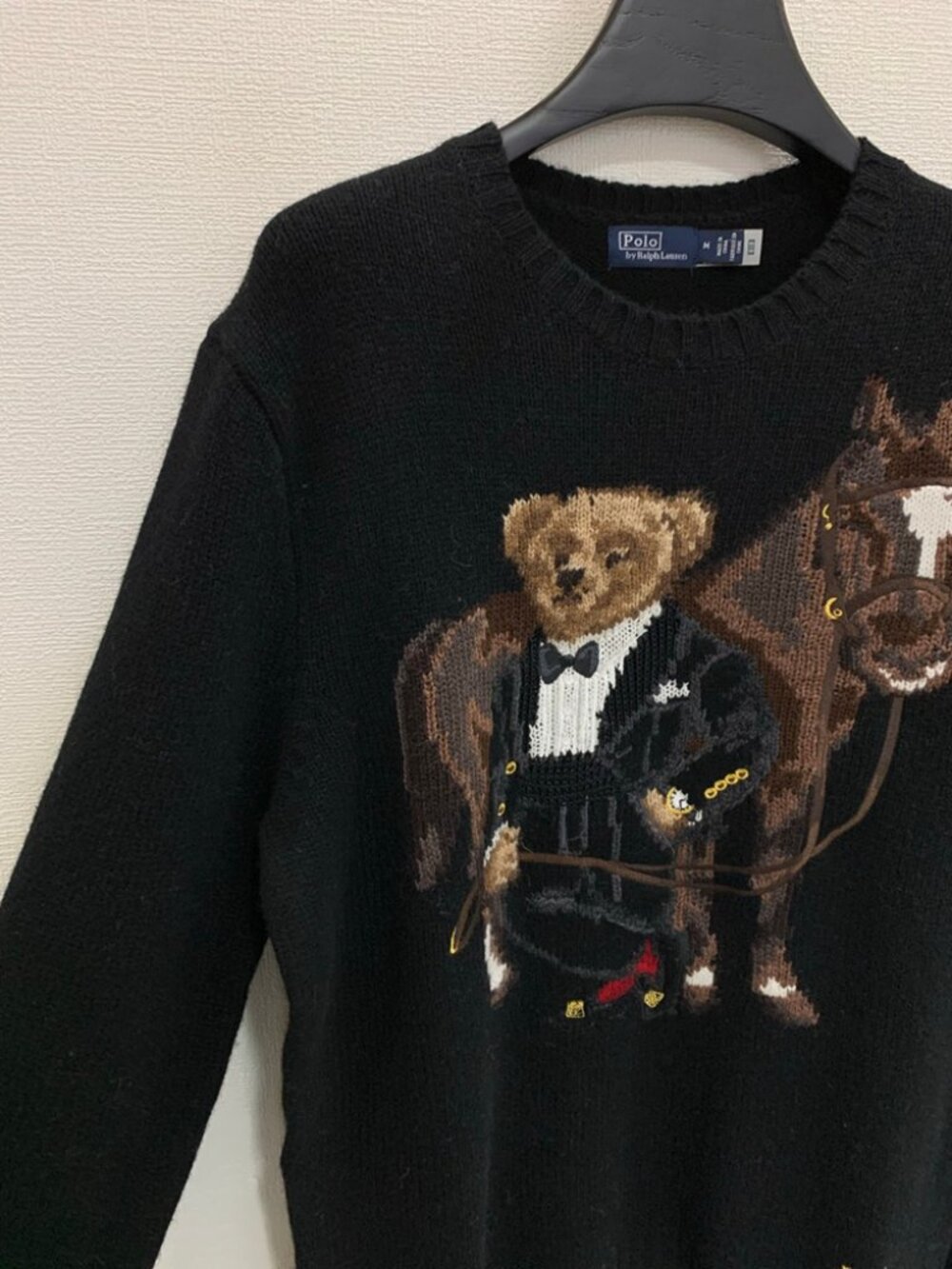 Polo Ralph Lauren Bear & Horse Wool Crewneck Sweater - Picture 5 of 8